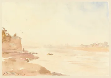 Tarde - escena del río, 1922
